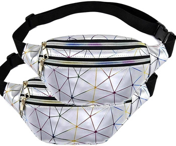 Geometrická reflexní taška na boky