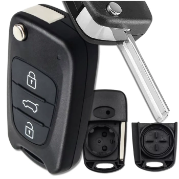 Kryt klíče dálkový ovladač Hyundai i10 i20 i30 ix35 Kia 3 tlačítka