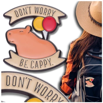 Kovový špendlík kapybara, ozdoba na boty, přívěsky na oblečení