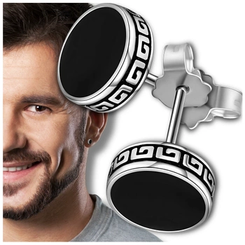 Pánské a dámské stříbrné napichovací náušnice, 6mm měděné kroužky