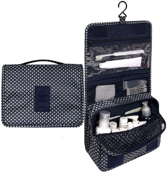 Závěsný organizér na kosmetické taštičky s háčkem, skládací