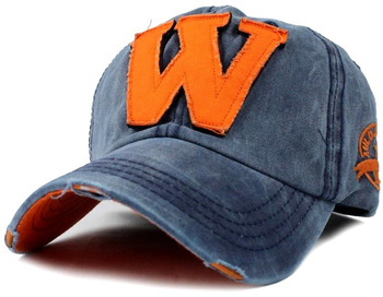 Džínová kšiltovka s kšiltem s písmenem W