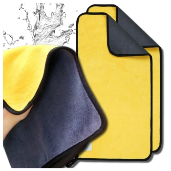 Sada ručníků 2 utěrek do auta z mikrovlákna na čištění a sušení