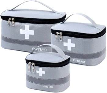 Lékárnička, 3 ks, sada léků, cestovní lékařský organizér