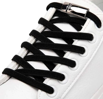 Elastické tkaničky, černé, univerzální