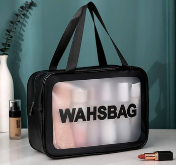 Velká průhledná voděodolná kosmetická taštička