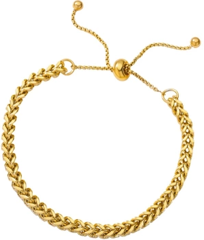 Pozlacený náramek, chirurgická ocel, zlatý řetízek