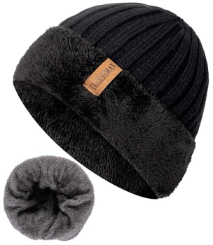 Unisex teplá zimní čepice s kožíškem