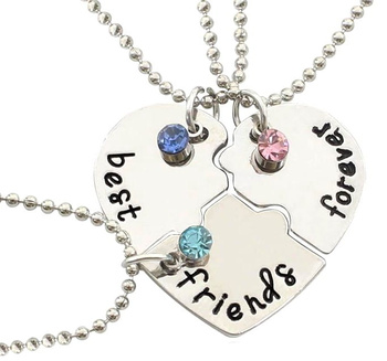 Náhrdelník 3v1 Heart Friendship pro přátele