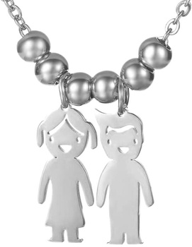 Stříbrný řetízek z chirurgické oceli pro chlapce a děti