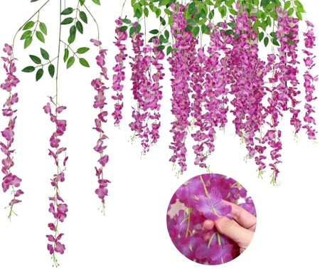 12ks závěsné květiny wisteria wisteria na girlandu