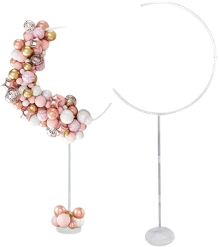 Rám 161cm Stojan na balónek Svatba Narozeniny Měsíc půlkruh XL