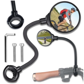 Zrcátka na kolo 2ks zpětné zrcátko na kolo kulaté flexibilní