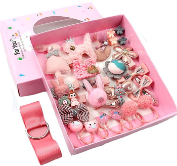 Sada gumiček do vlasů pro dětskou dívku, 24 ks