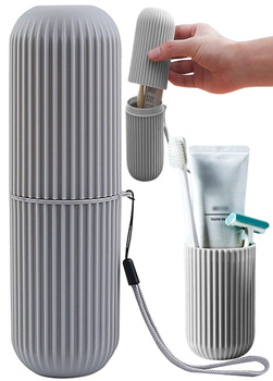 Cestovní nádoba na zubní kartáček a zubní pastu