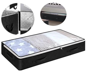 Pevný organizér, velká taška pod postel na skříň na lůžkoviny, oblečení