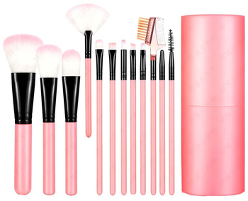 PROFESIONÁLNÍ ŠTĚTCE NA MAKEUP SADA 12 KS POUZDRO