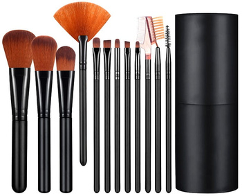 SADA PROFESIONÁLNÍCH Štětců NA MAKEUP 12 KS POUZDRO