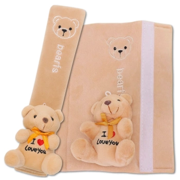 Dekorace medvídka s potahem na bezpečnostní pás pro děti