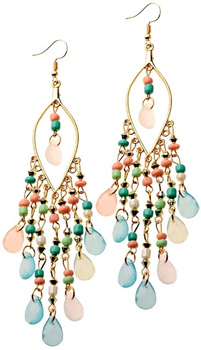 Dámské náušnice Boho, dlouhé, orientální, barevné