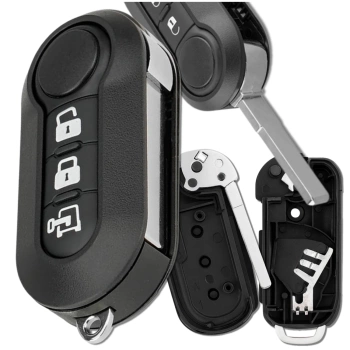 Kryt klíče s dálkovým ovládáním 3 tlačítka Fiat Ducato Boxer Jumper Punto Panda Iveco