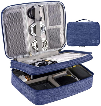 Cestovní organizér na kabely nabíječky a brašnu