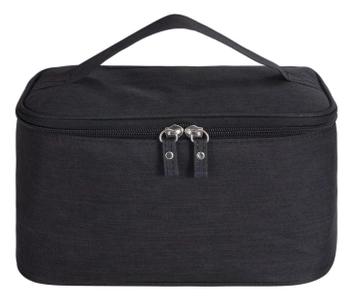 Elegantní černá čtvercová voděodolná kosmetická taštička