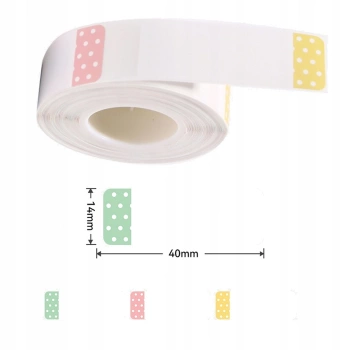 NIIMBOT Termoštítky 14x40mm s tečkami 160 ks