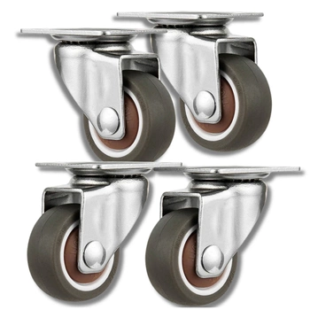 Nábytková kolečka 64mm sada 4ks gumových otočných koleček mobilních