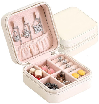 Chest Box Casket Jewelry Organizer se zipem