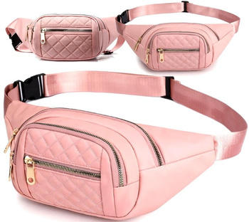 Dámská kabelka do pasu, prostorná, městská, voděodolná, s páskem