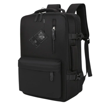 Černý batoh do letadla cestovní příruční zavazadlo USB BAD&BAGS voděodolný