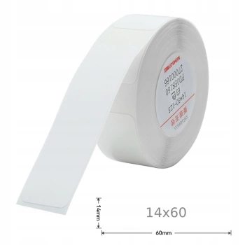 NIIMBOT Termoštítky Samolepky 14x60mm 105 ks BÍLÉ