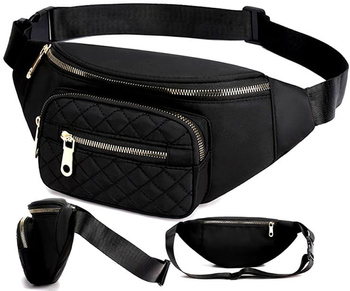 Dámská kabelka do pasu, prostorná, městská, nepromokavá, s páskem