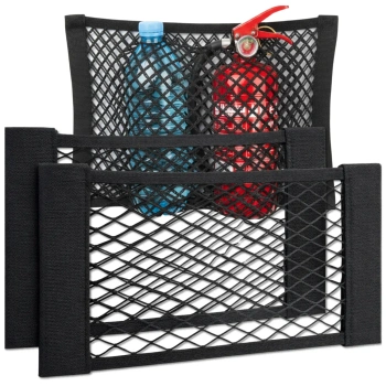 Síť do kufru auta 40x25cm s elastickým suchým zipem 2 ks