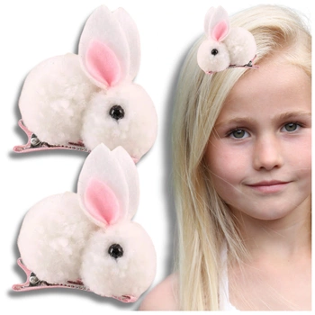 Dětské manžetové knoflíčky, 2 kusy, sada zajíčkových manžetových knoflíčků, bílé manžetové knoflíčky