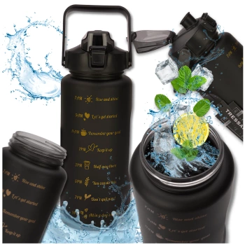 Láhev 2000ml, BPA FREE PC TRESSARI sportovní láhev na vodu, pevná
