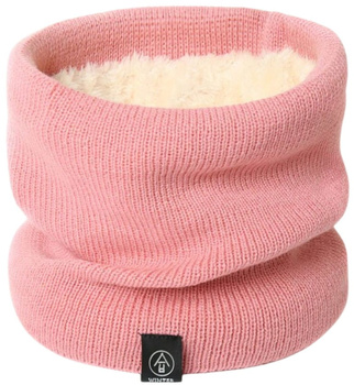 Zateplená zimní šála na krk, růžová