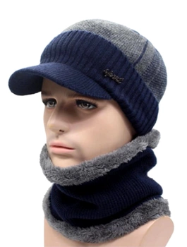 Zimní set s kšiltovkou a pánským zatepleným tunelem