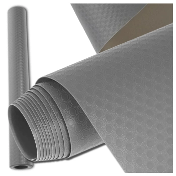 Ochranná podložka 200x50 cm do zásuvek skříněk, protiskluzová, odolná proti skvrnám, šedá