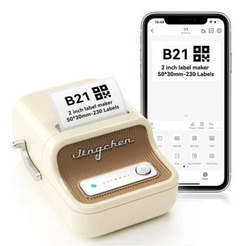 NIIMBOT B21 BEIGE GOLD Bluetooth termální tiskárna na samolepky a štítky