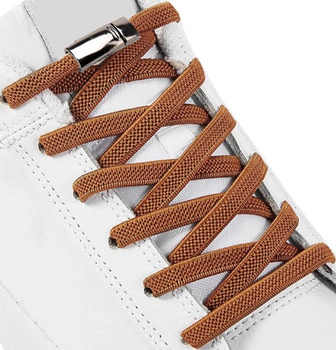 Tkaničky Elastické hnědé univerzální tkaničky