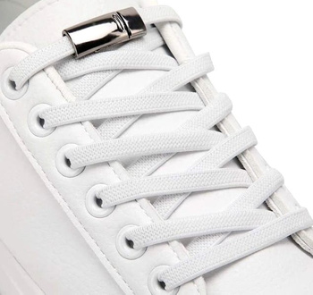 Elastické tkaničky, bílé, univerzální