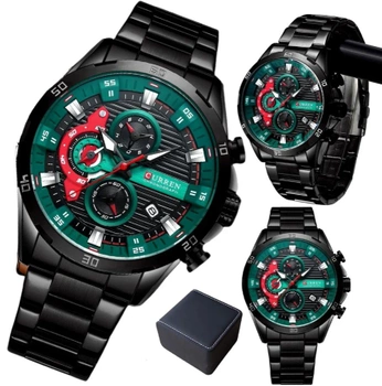 CURREN Pánské hodinky náramek s chronografem + krabička