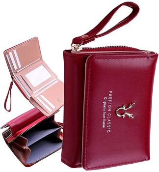 Dámská malá retro kožená peněženka