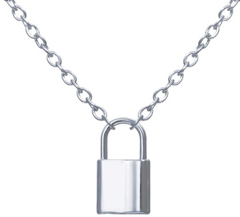 PADLOCK CHAIN ​​​​Náhrdelník Punk kovový přívěsek