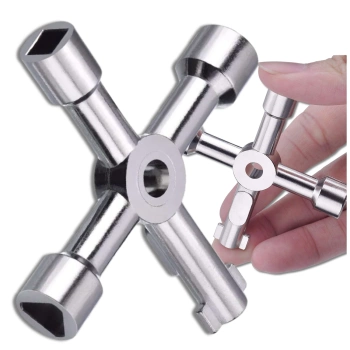 Multifunkční klíč 4 v 1 pro technické elektrické ovládací skříně