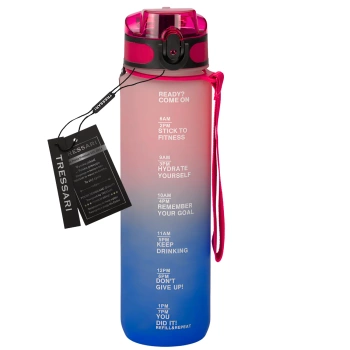 TRESSARI Láhev BPA Free 1000 ml na tečení s tritanovou vodou
