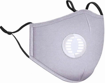 Šedá bavlněná maska ​​pro děti