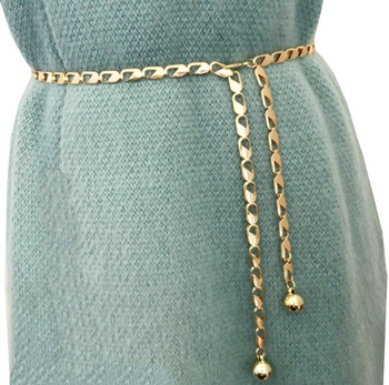 Zlatý řetízek na dámské šaty, ozdobný řetízek